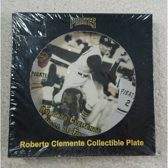 NEW Roberto Clemente Collectible Plate ~ Pittsburgh Pirates SEALED - Picture 1 of 5